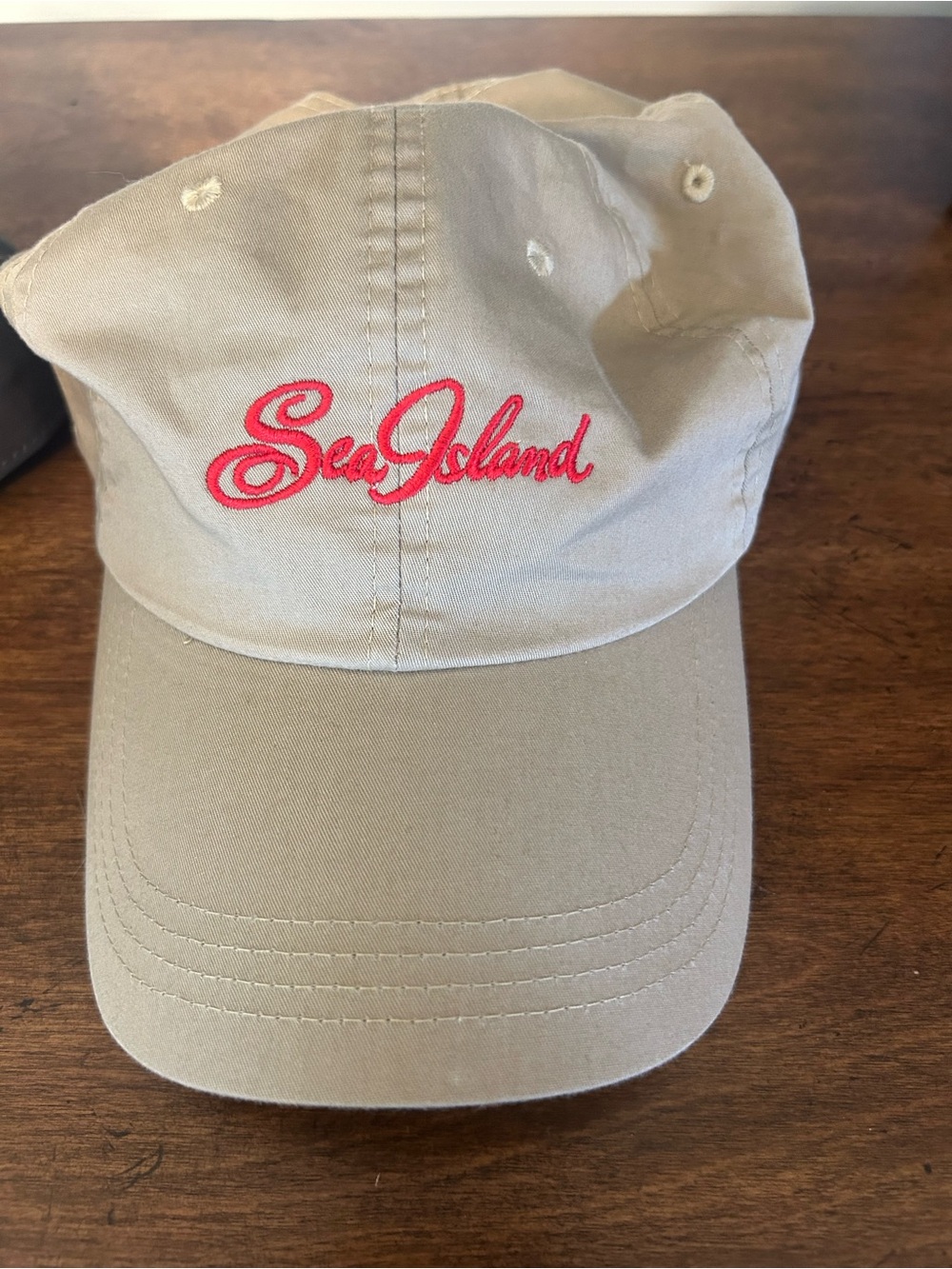Sea Island Georgia Bulldogs Embroidered Khaki Baseball Cap Ahead brand